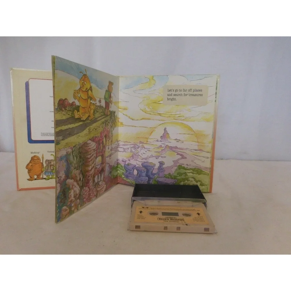 Teddy‎ Ruxpin  The Airship Book n Cassette Tape 1980s Worlds of Wonder Vintage